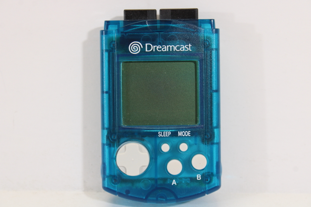 Official SEGA Dreamcast Visual Memory Unit Clear Blue W/ New