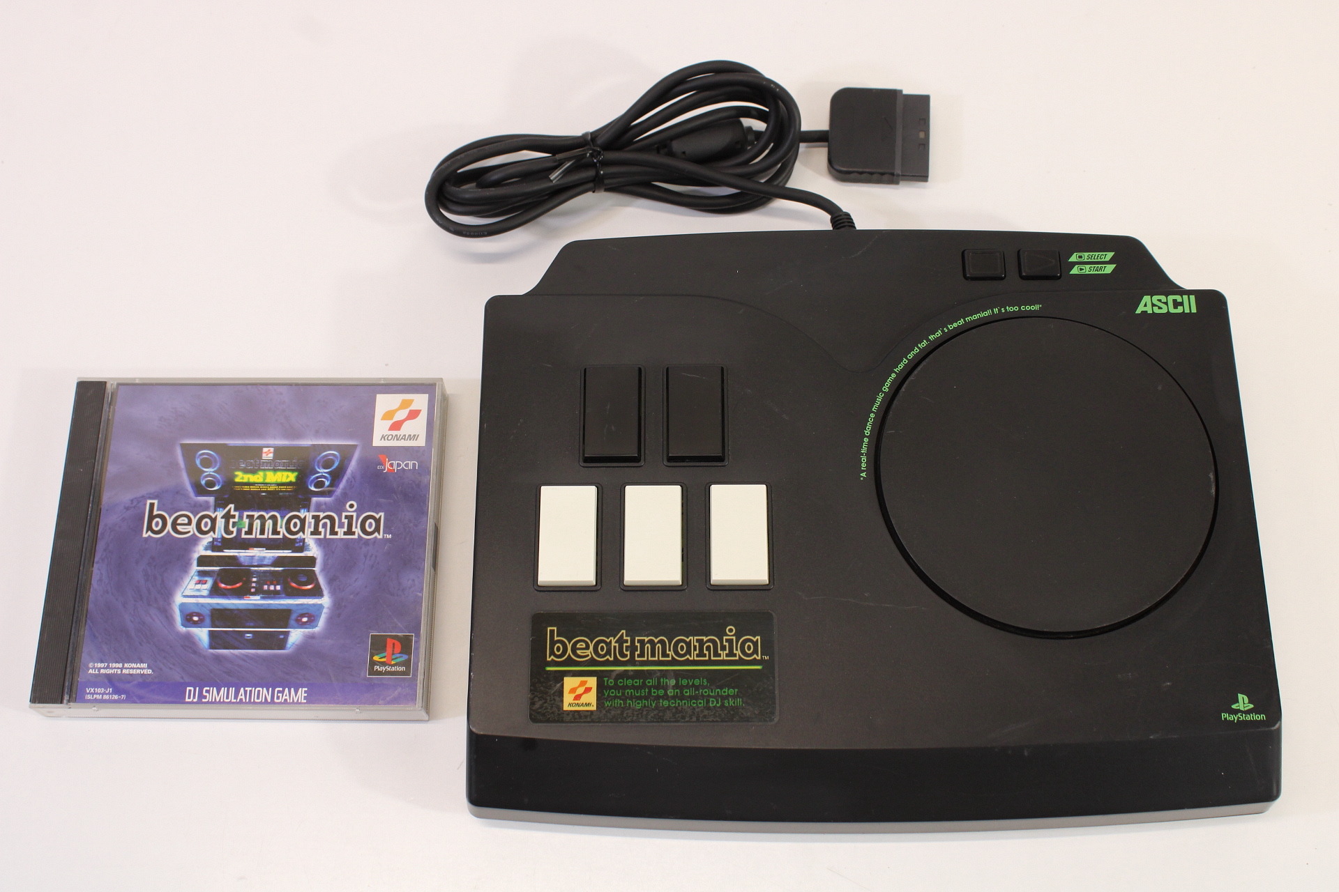 ASCII ASC-0515BM DJ Controller W/ Beatmania Playstation PS1 PS2 / 2 (B)