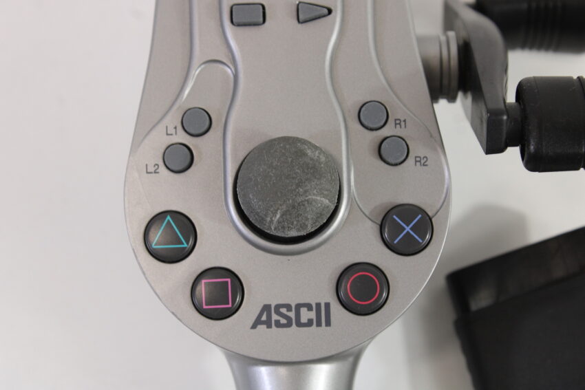ASCII SLPH 00100 Tsuricon Fishing Controller Silver Playstation PS1 PS2 / 2 PS2 (B)