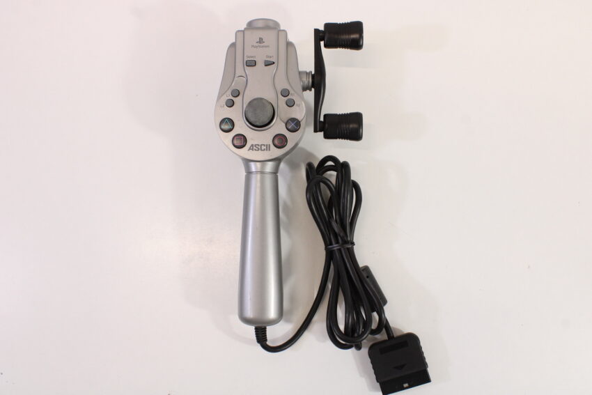 ASCII SLPH 00100 Tsuricon Fishing Controller Silver Playstation PS1 PS2 / 2 PS2 (B)