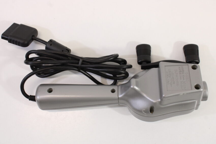 ASCII SLPH 00100 Tsuricon Fishing Controller Silver Playstation PS1 PS2 / 2 PS2 (B)