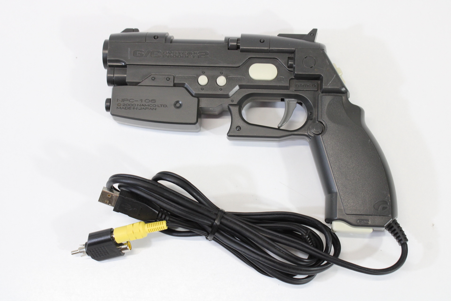 Namco NPC-106 GunCon 2 Light Gun Controller W/ Adapter Playstation 2 PS2 (B)