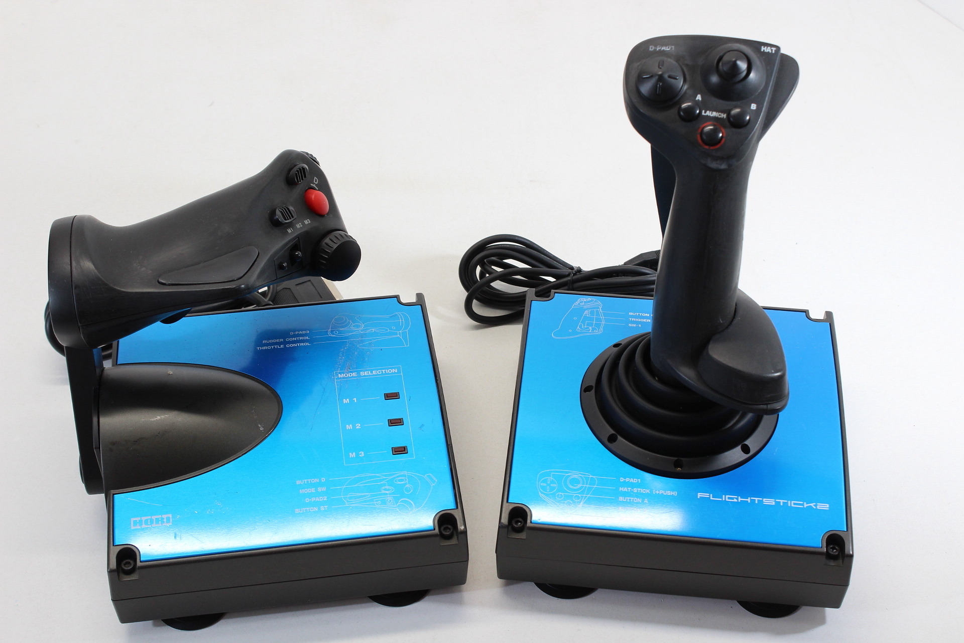 Hori Flight Stick 2 Blue PlayStation 2 PS2 (B) – Retro Games Japan
