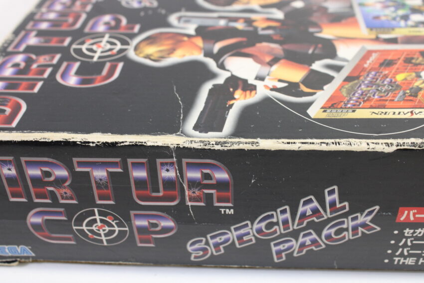 Sega Saturn Virtua Gun Controller HSS-0152 Boxed With Virtua Cop 1 2 & The House of The Dead DemoSS (B)
