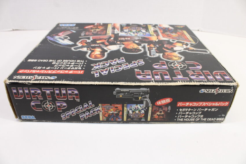Sega Saturn Virtua Gun Controller HSS-0152 Boxed With Virtua Cop 1 2 & The House of The Dead DemoSS (B)