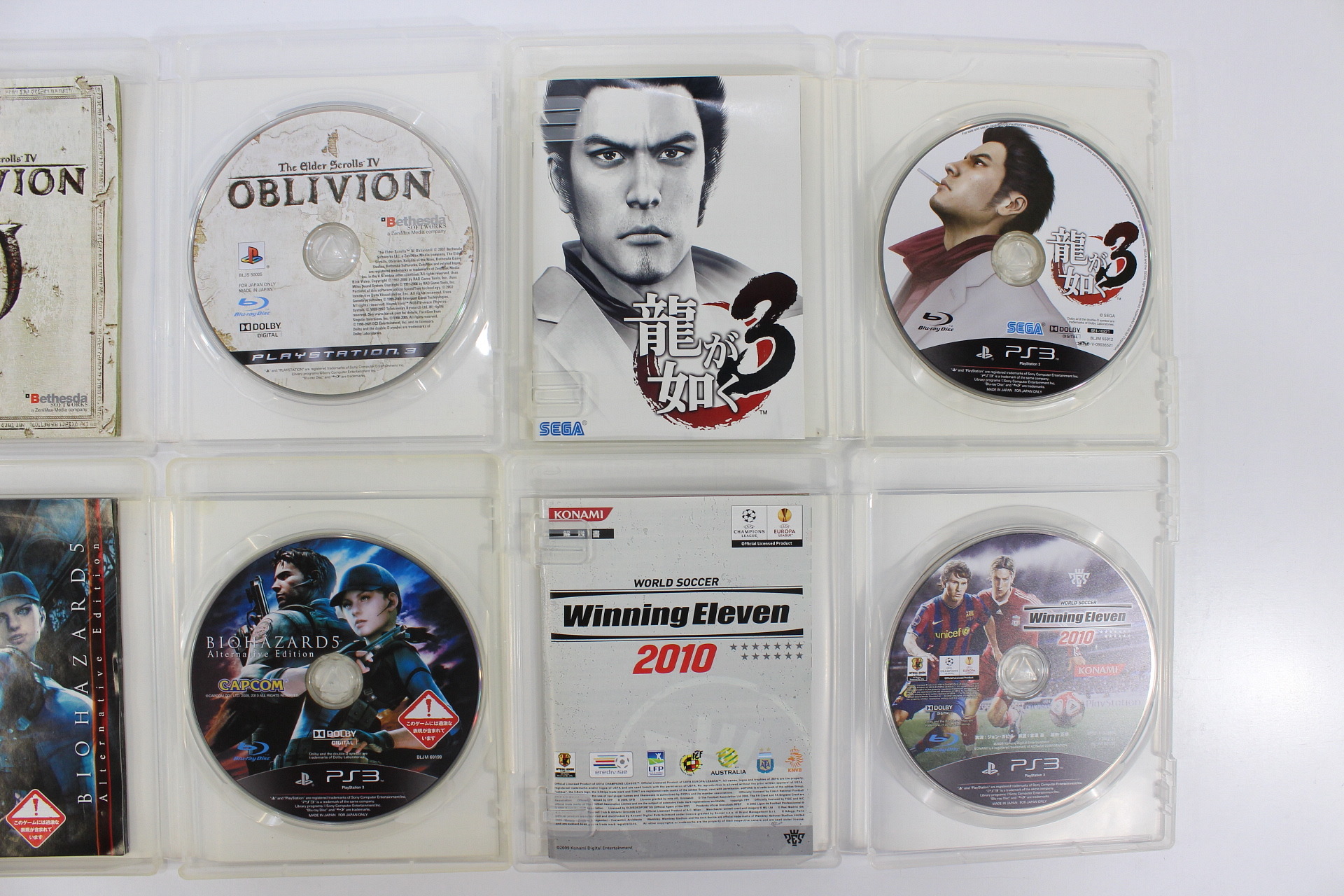 Lot of 6 PlayStation 3 Games Dead of Alive Oblivion Yakuza Sangoku