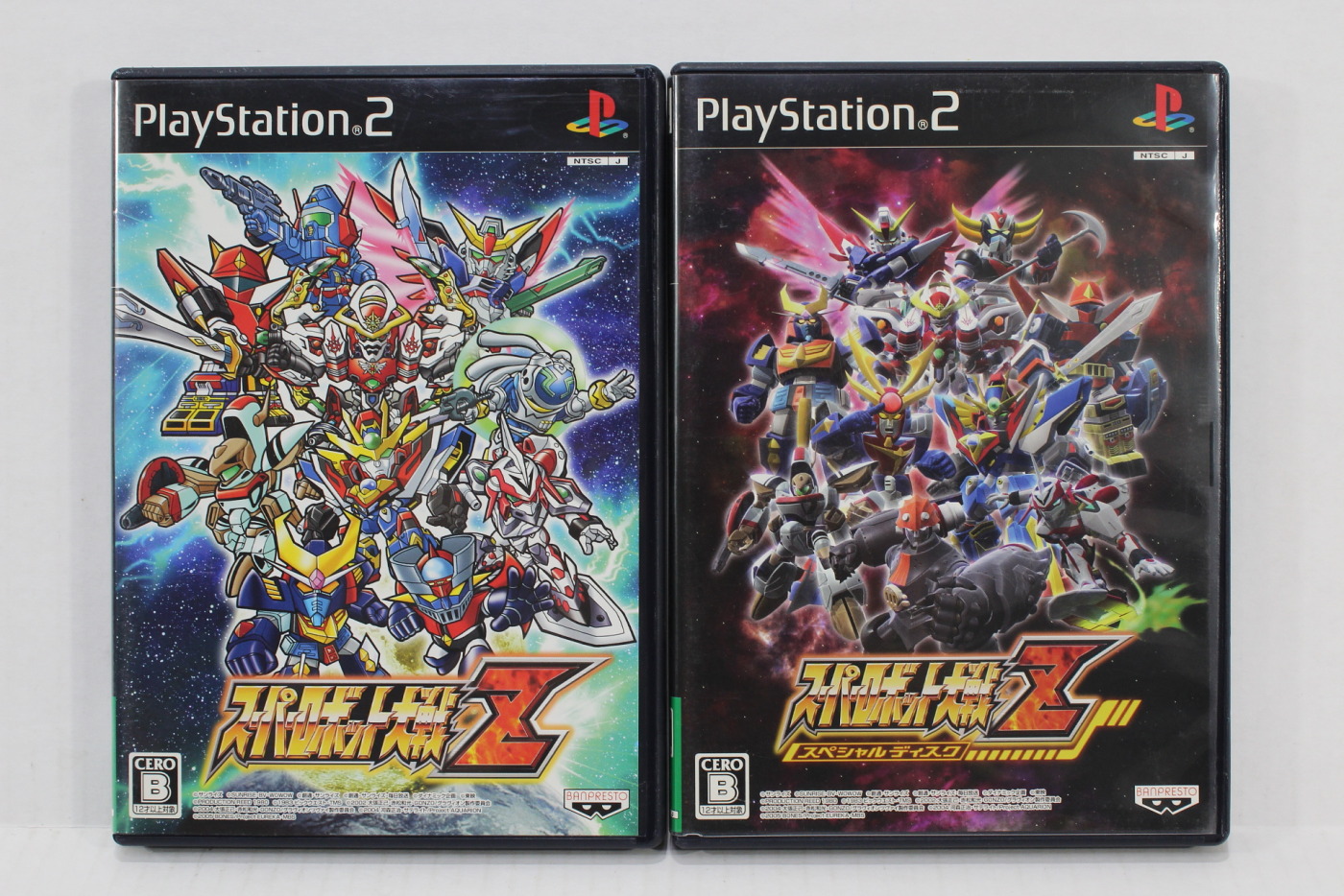 Lot of 2 Super Robot Wars Taisen Z & Special Disc (B) PS2