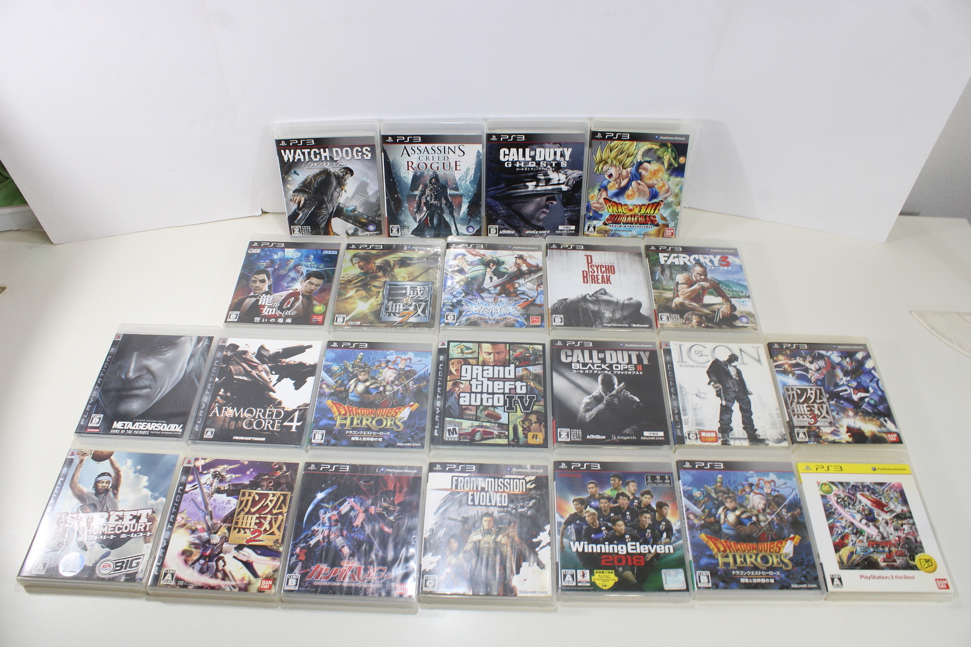 Wholesale Lot of 23 Japanese PlayStation 3 No Manual Games Lightly Cleaned  PS3 (B)