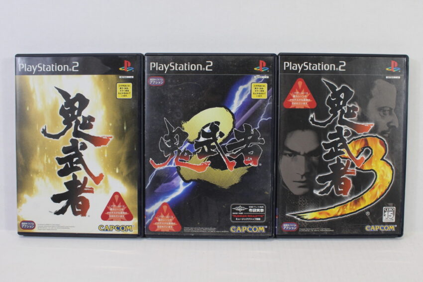 Lot of 3 Onimusha 1 2 3 (B) SONY PlayStation 2 PS2
