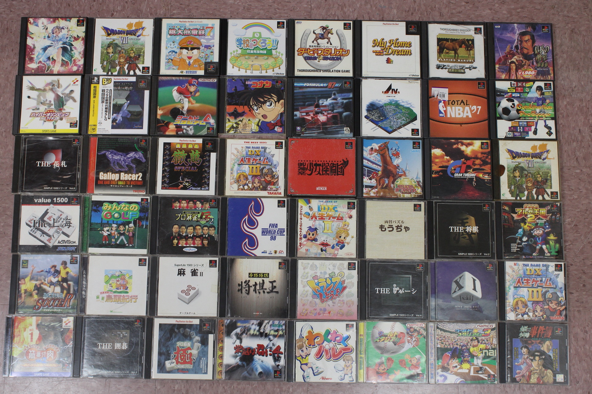 Wholesale Lot of 48 PS1 PlayStation 1 Games (Untested)