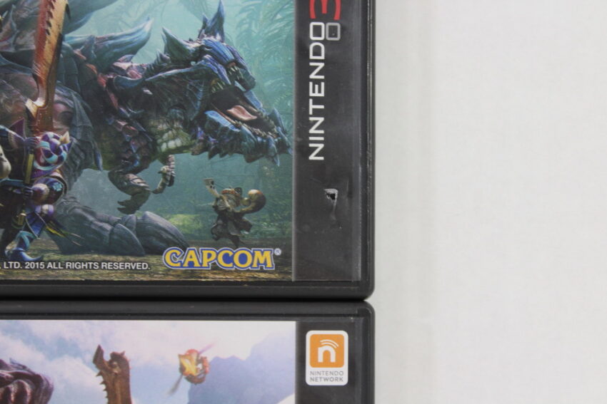 Lot of 4 Monster Hunter Tri 3G, 4, 4G, and X Cross (B) Nintendo 3DS