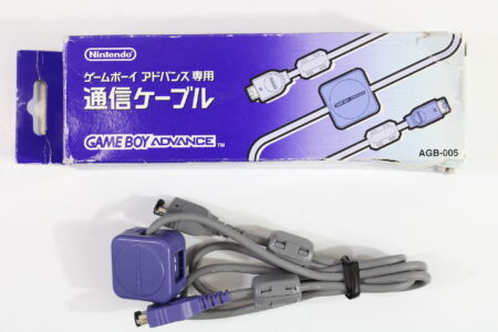 Official Nintendo Game Boy Advance Game Link Cable Cord Boxed OEM AGB-005 GBA (B)