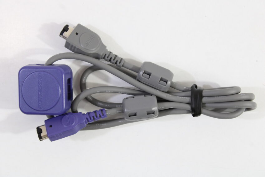 Official Nintendo Game Boy Advance Game Link Cable Cord Boxed OEM AGB-005 GBA (B)