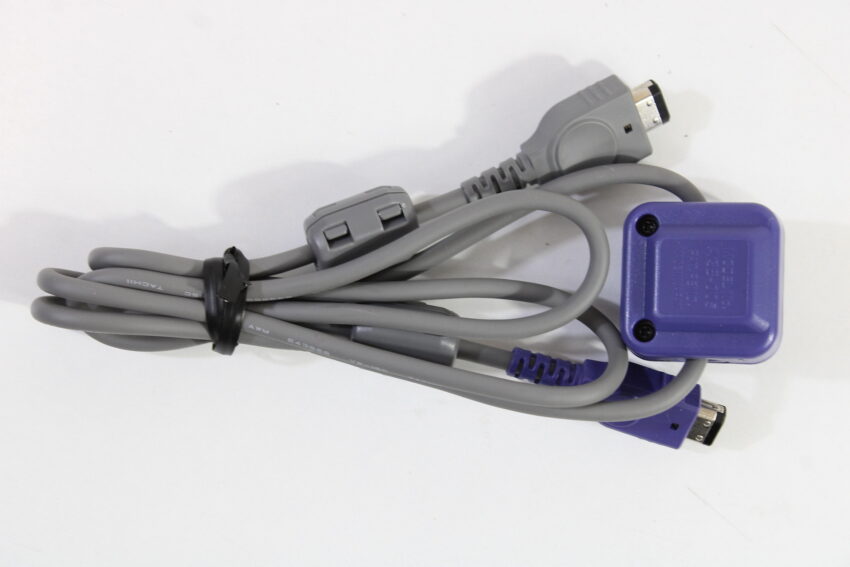 Official Nintendo Game Boy Advance Game Link Cable Cord Boxed OEM AGB-005 GBA (B)