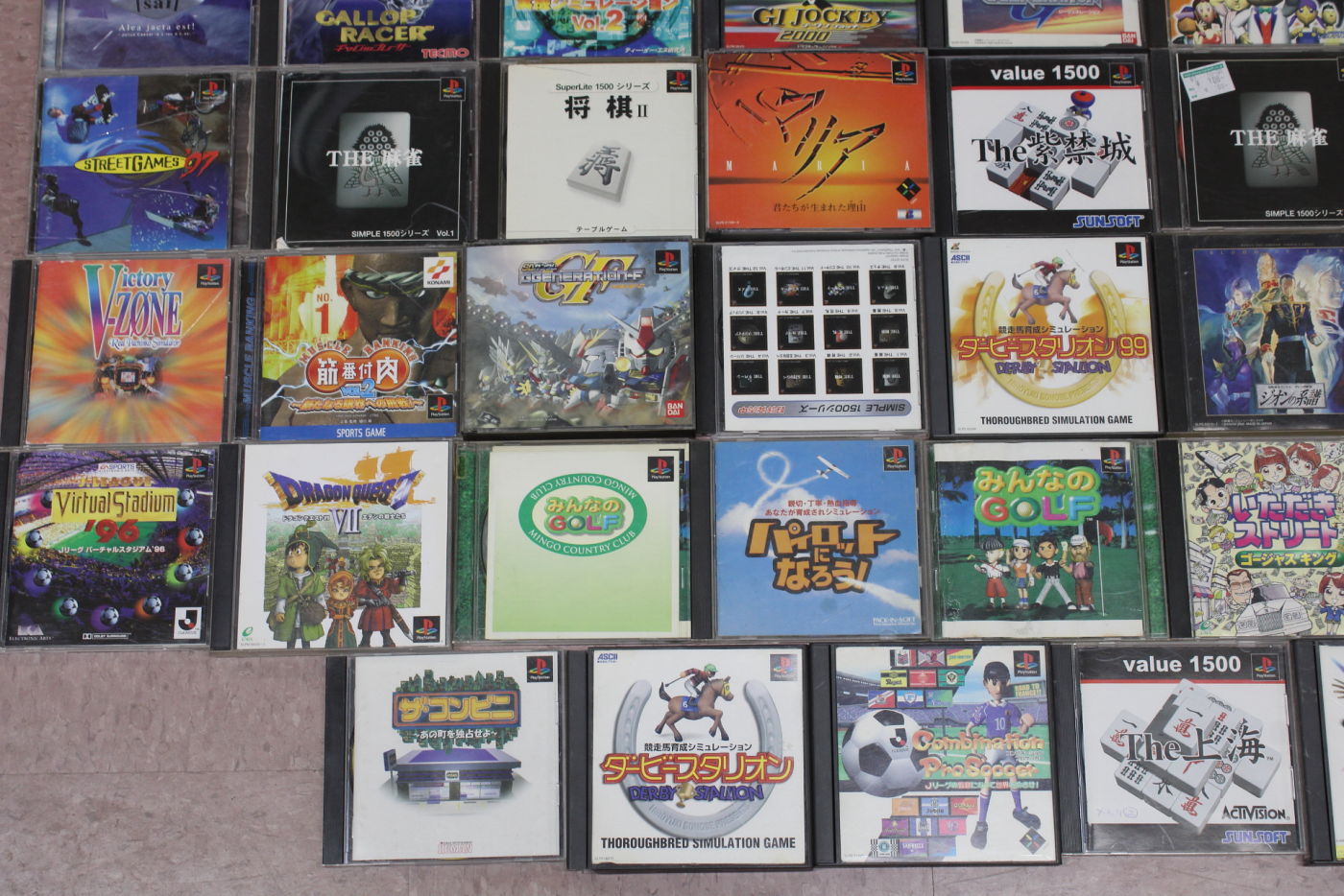 Wholesale Lot of 63 PS1 PlayStation 1 Games (Untested)