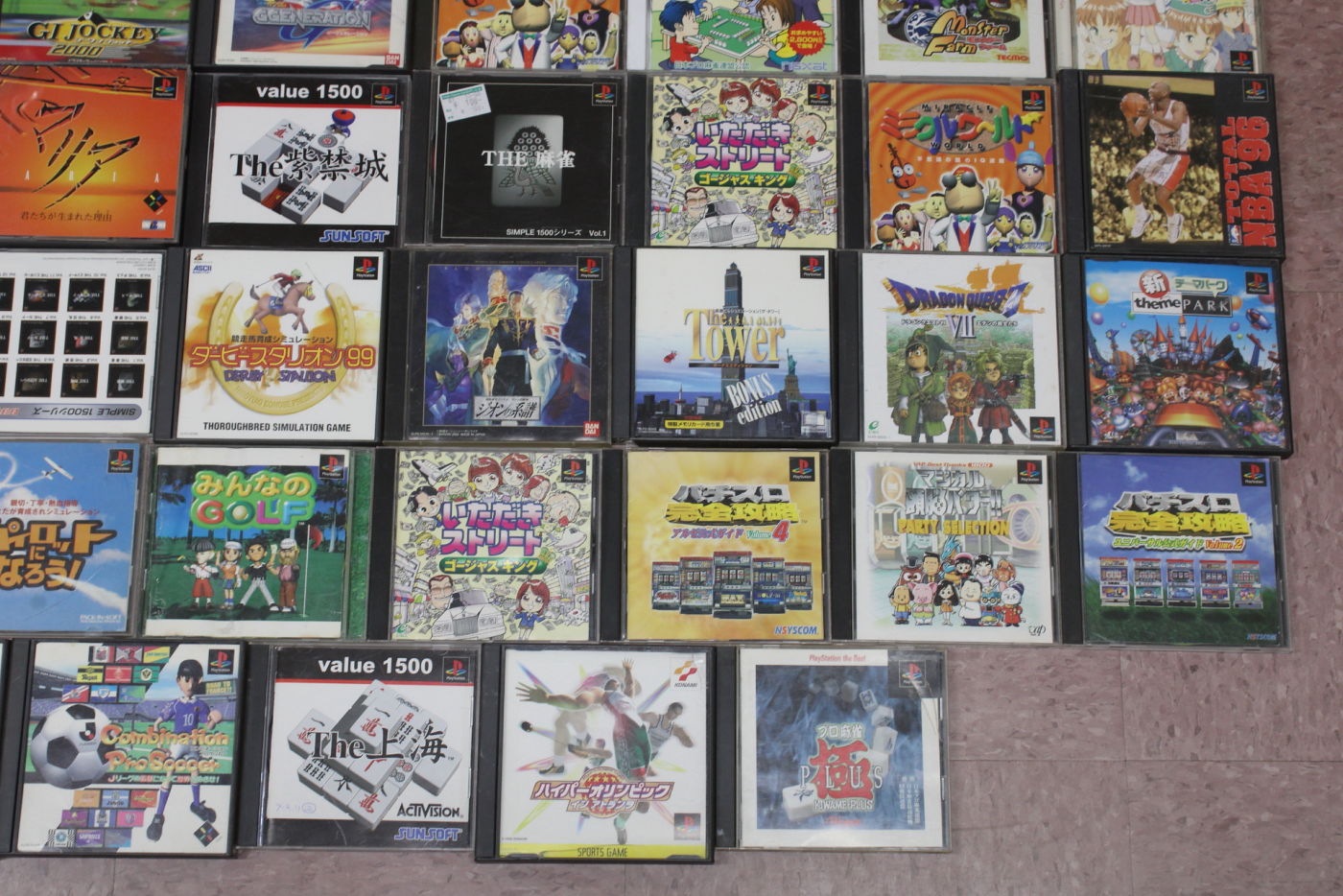 Wholesale Lot of 63 PS1 PlayStation 1 Games (Untested)