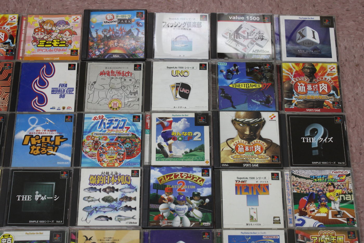 Wholesale Lot of 63 PS1 PlayStation 1 Games (Untested)