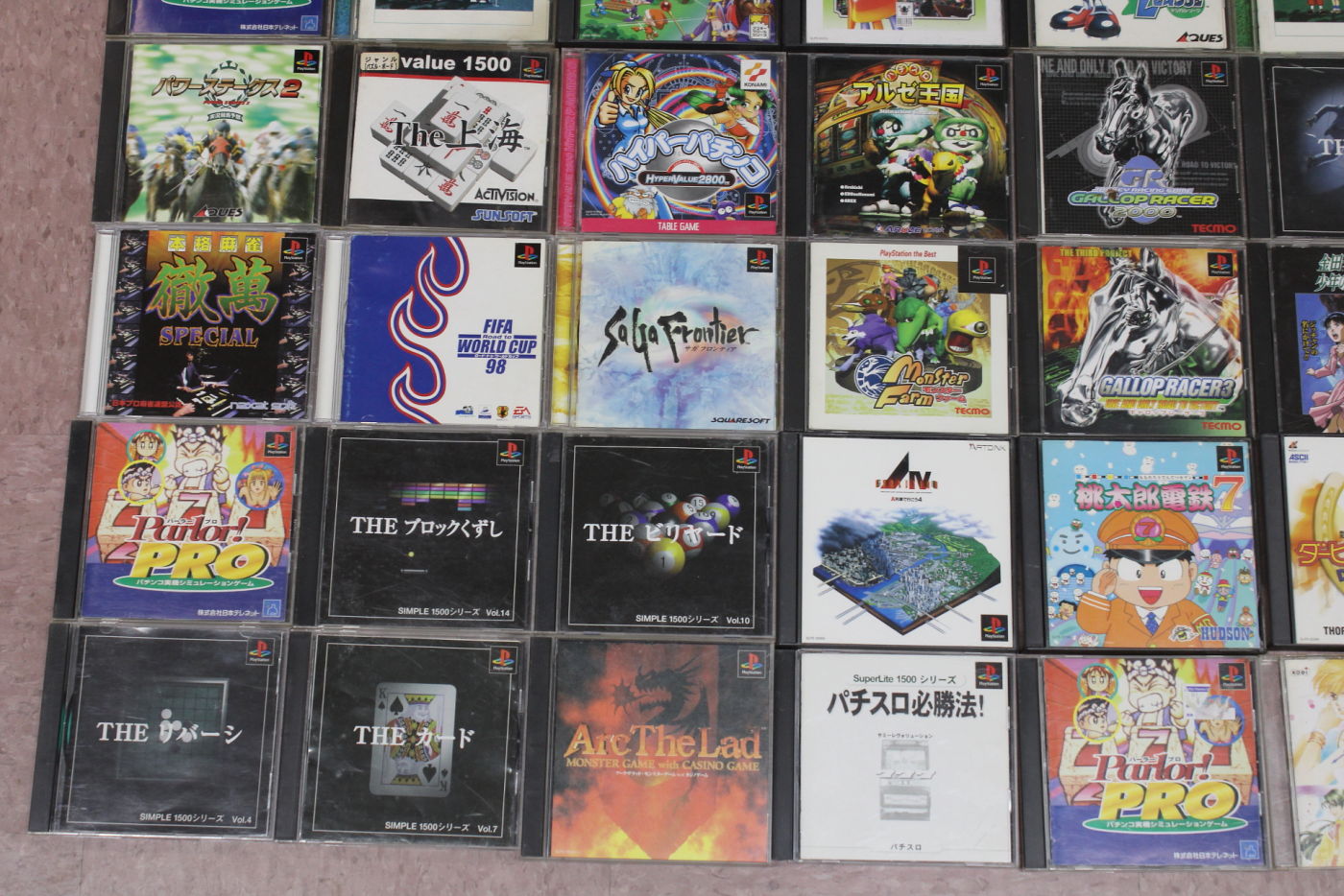 Wholesale Lot of 63 PS1 PlayStation 1 Games (Untested)