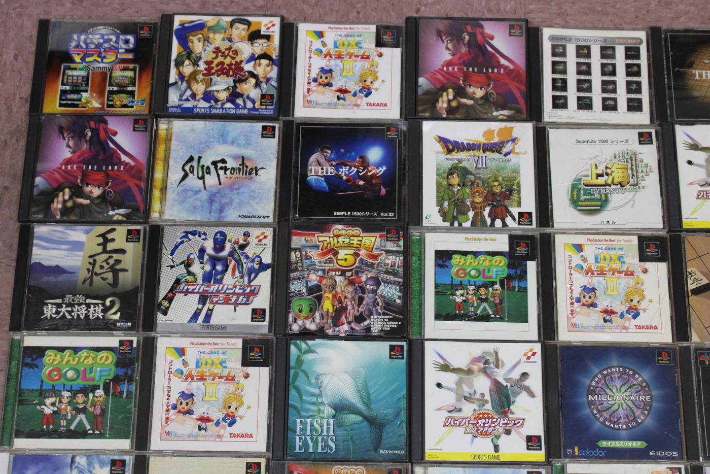 Wholesale Lot of 63 PS1 PlayStation 1 Games (Untested)