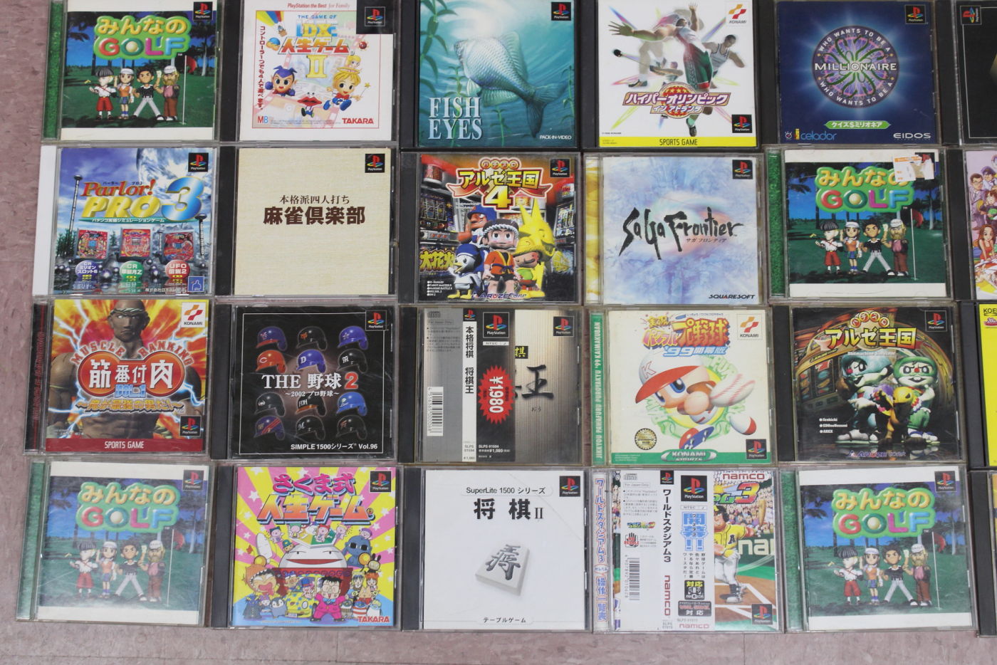 Wholesale Lot of 63 PS1 PlayStation 1 Games (Untested)