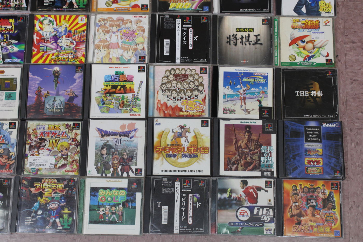 Wholesale Lot of 60 PS1 PlayStation 1 Games (Untested)