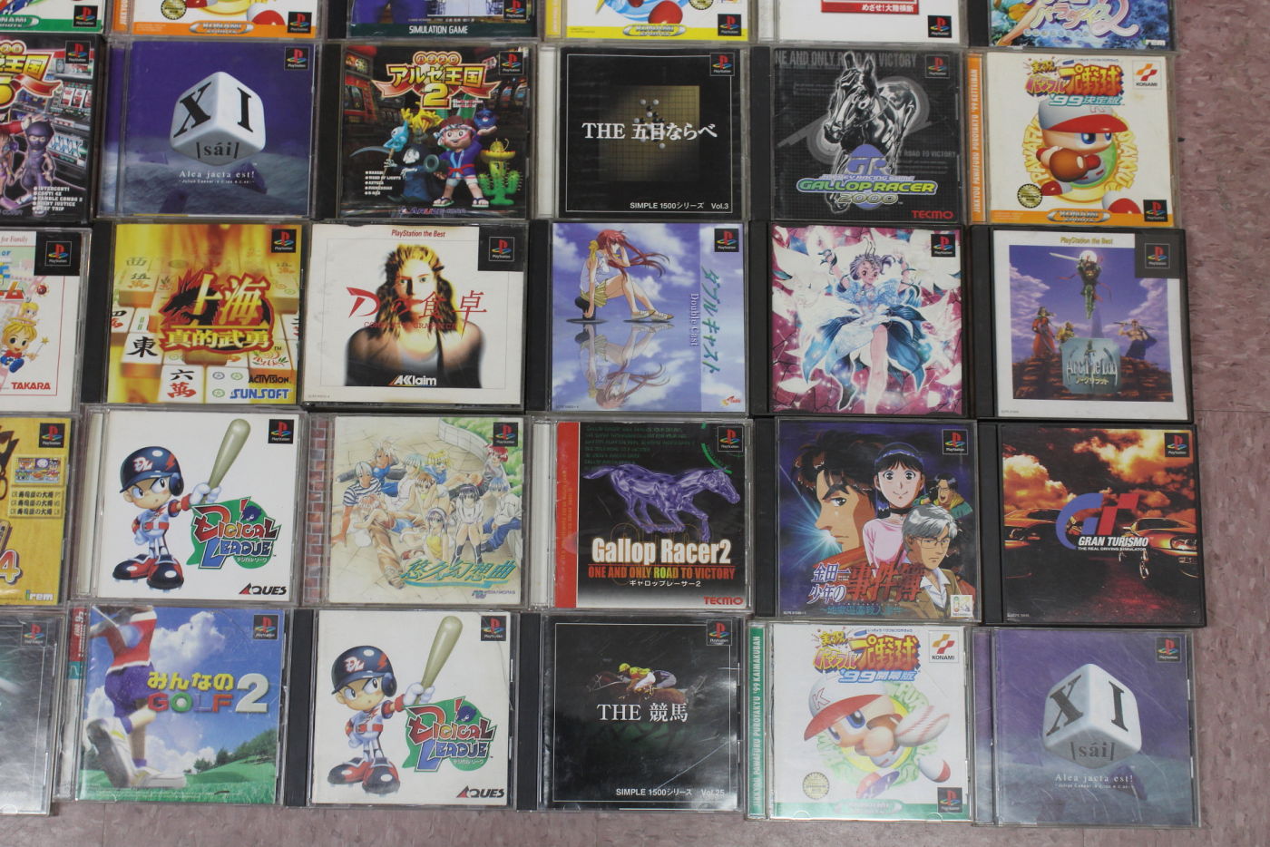 Wholesale Lot of 63 PS1 PlayStation 1 Games (Untested)