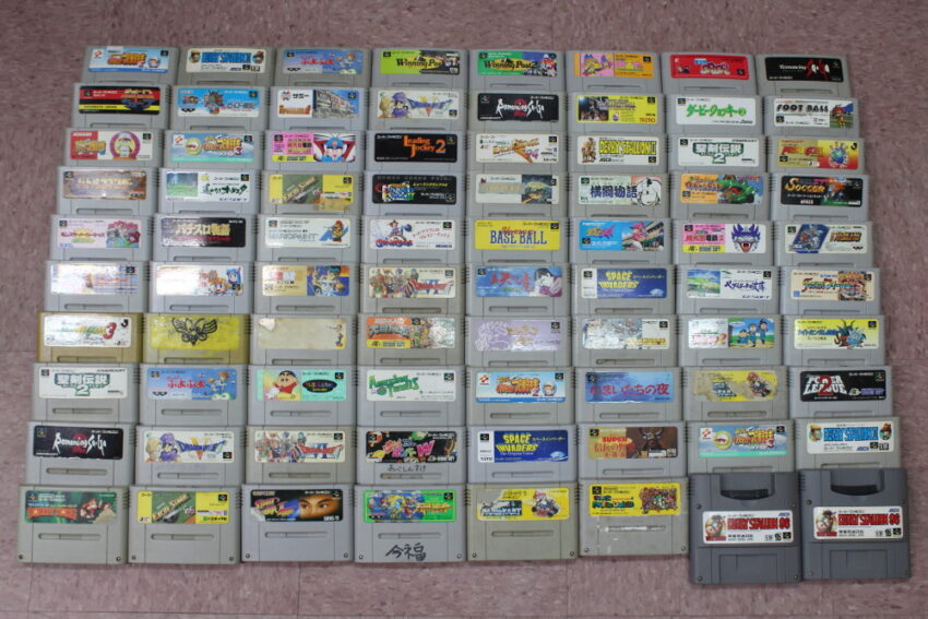 Wholesale Lot of 80 Nintendo Super Famicom Games (Untested / Uncleaned) Nintendo Super Famicom SFC