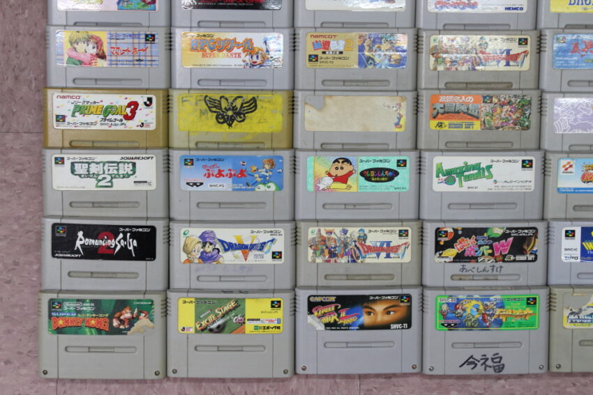 Wholesale Lot of 80 Nintendo Super Famicom Games (Untested / Uncleaned) Nintendo Super Famicom SFC