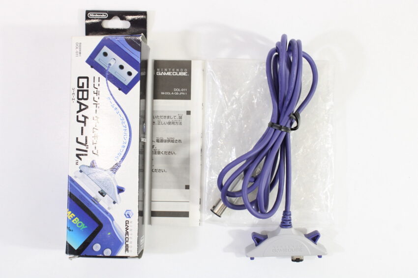 Official Nintendo Gameboy Advance to GameCube GBA GC Link Cable Cord Boxed OEM DOL-011 (B)