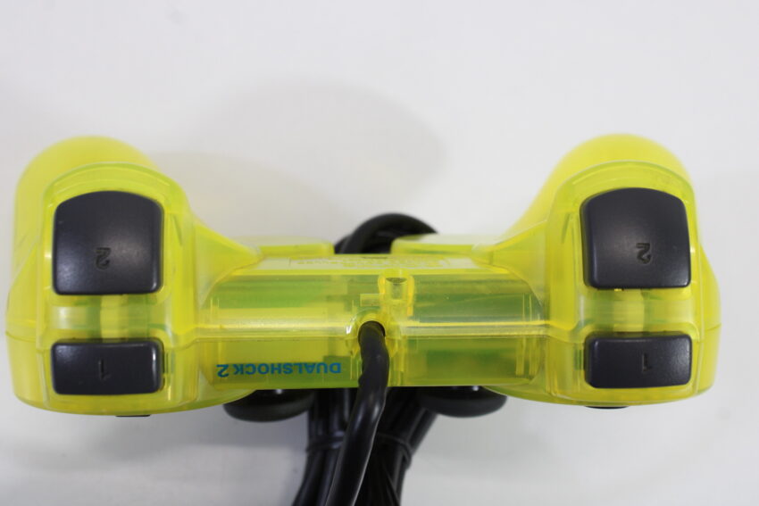 Official Sony PlayStation Dualshock 2 Lemon Yellow Controller Pad SCPH-10010 OEM (B)