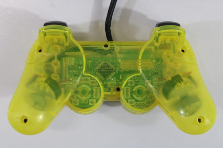 Official Sony PlayStation Dualshock 2 Lemon Yellow Controller Pad SCPH-10010 OEM (B)
