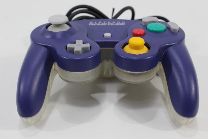 Nintendo Gamecube Controller Indigo Purple x Clear GC (B)