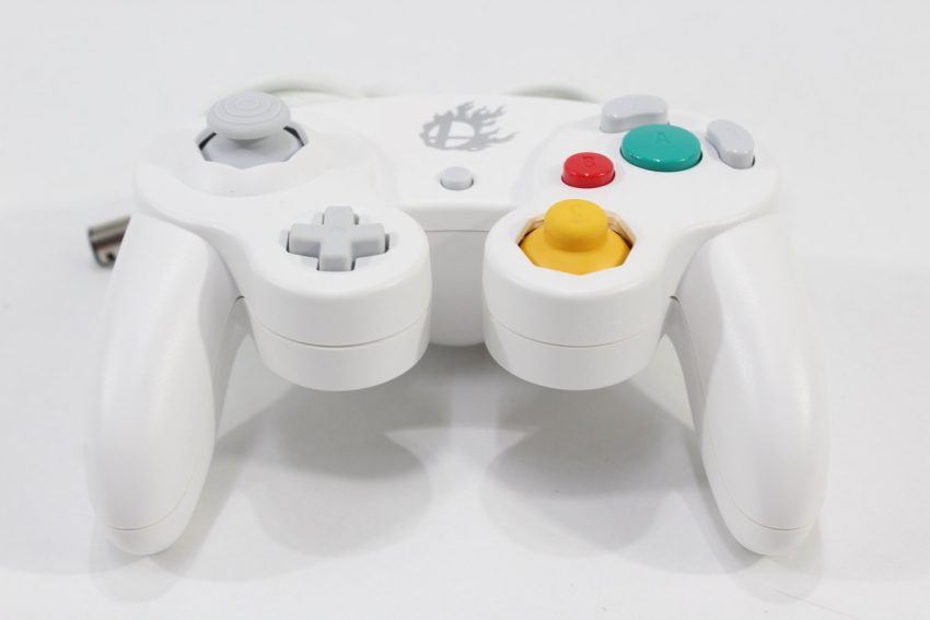 Official Nintendo Gamecube Controller Super Smash Bros White Boxed T3 OEM GC (A)