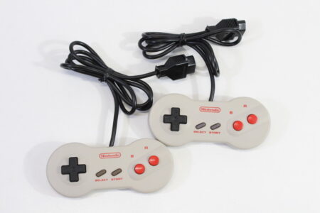 Lot of 2 Famicom Dogbone Controller HVC-102 (B) Nintendo Famicom FC NES