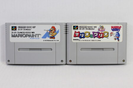 Lot of 2 Mario & Wario / Mario Paint (B) Nintendo Super Famicom SFC