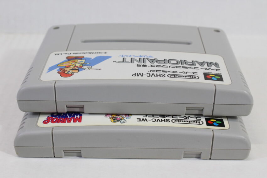 Lot of 2 Mario & Wario / Mario Paint (B) Nintendo Super Famicom SFC