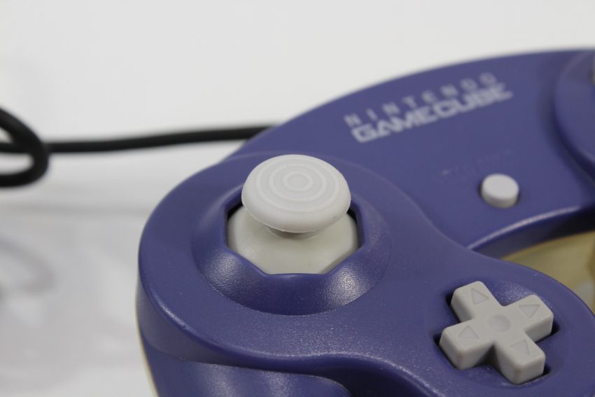 Official Nintendo Gamecube Controller Indigo Purple x Clear GC (B)