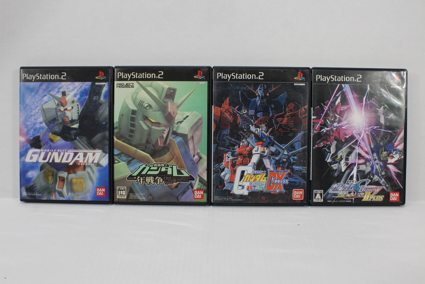 Lot of 4 Mobile Suit Gundam One Year War Renpou VS Zeon DX Seed Destiny  Rengou VS ZAFT II Plus (B) PS2