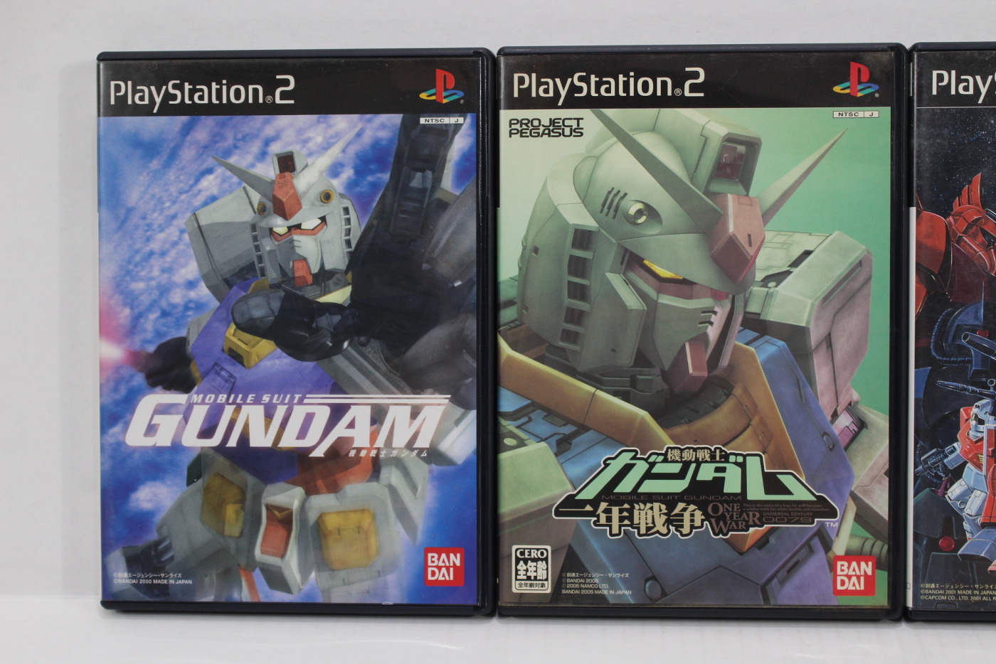 Lot of 4 Mobile Suit Gundam One Year War Renpou VS Zeon DX Seed Destiny  Rengou VS ZAFT II Plus (B) PS2