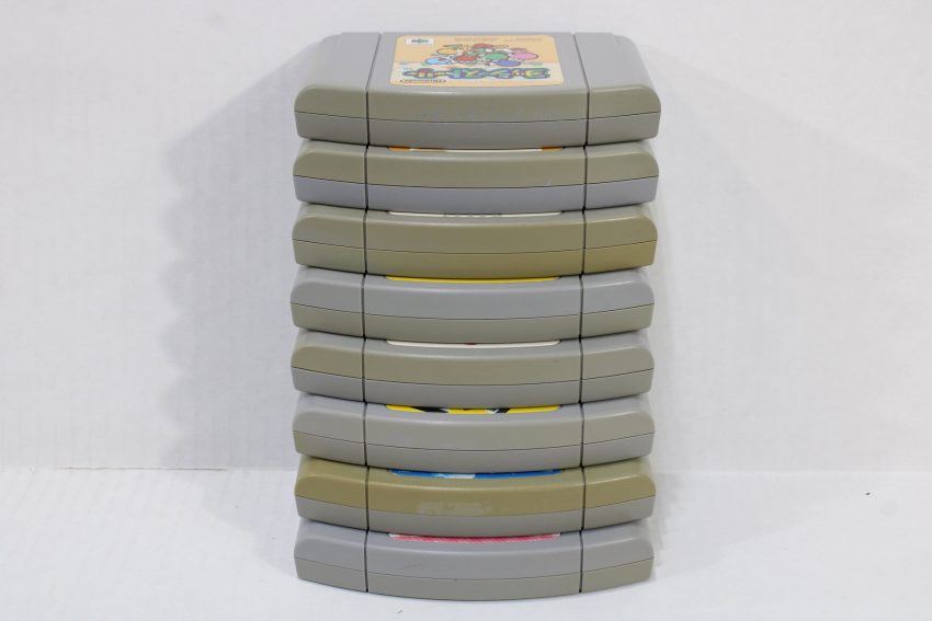 Lot of 8 Discolored Yoshi Story Choro Q Mario Kart Donkey Kong Baku Bomberman Mahjong Doraemon 2 Kirby N64 (B)