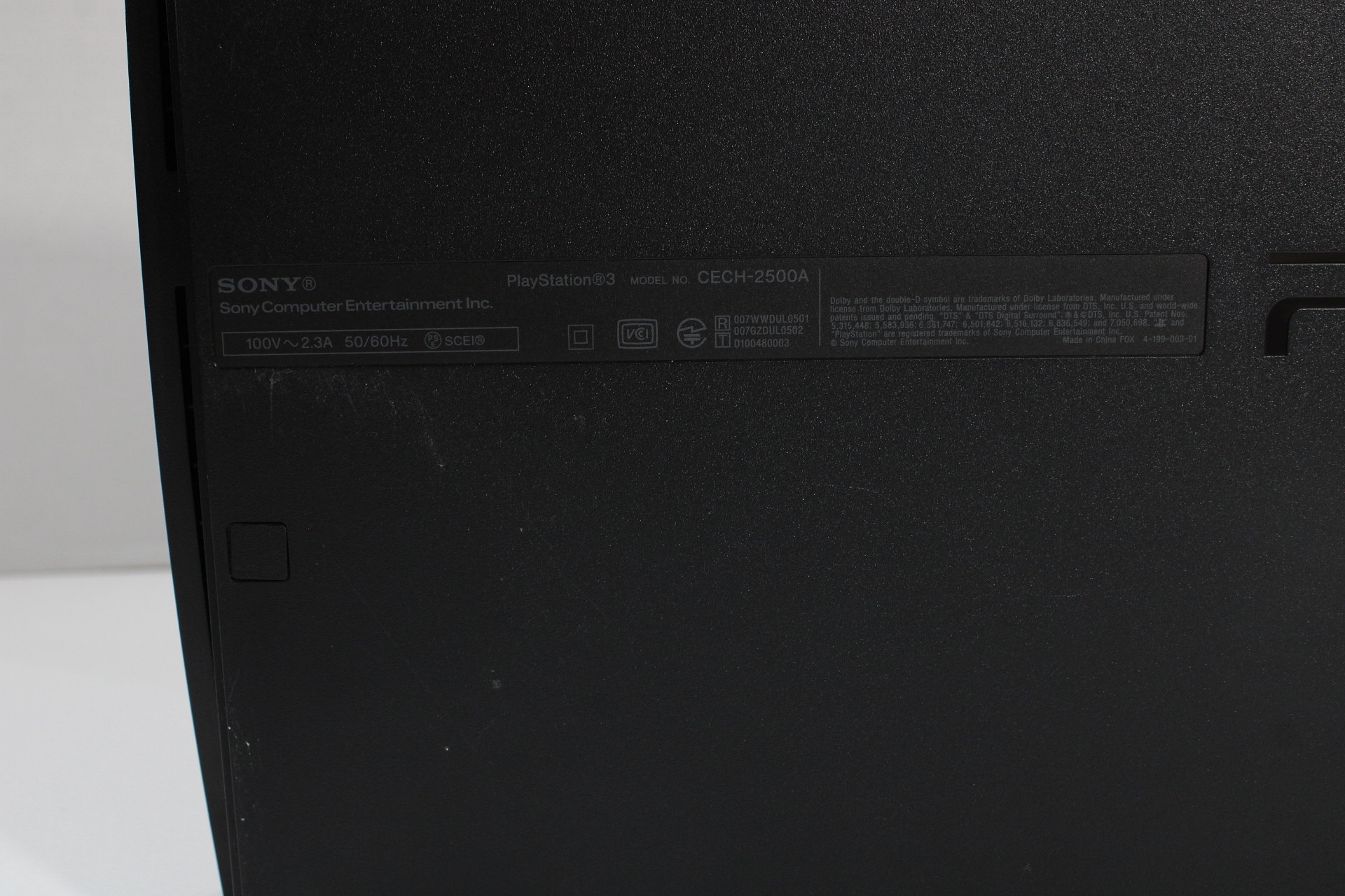Sony PlayStation 3 Slim Console CECH-2500A Black PS3 (B)