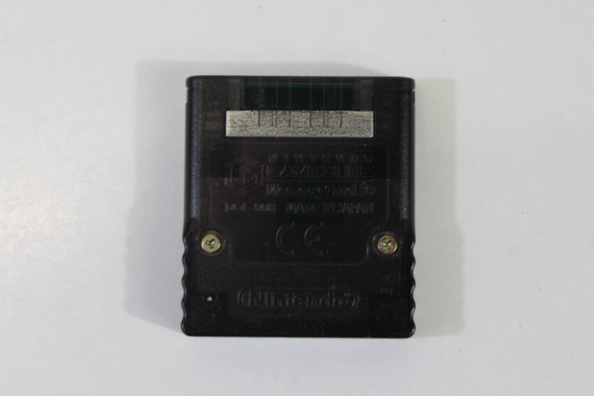 Official Nintendo GameCube Memory Card 59 Blocks Clear Black OEM DOL-008 (B) Nintendo GameCube GC