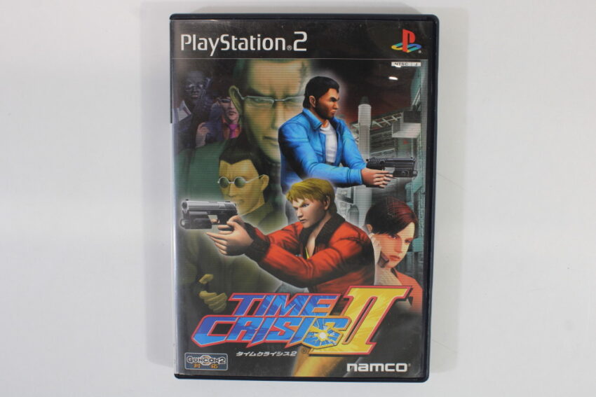 Namco NPC-106 GunCon 2 Light Gun Controller W/ Adapter & Time Crisis 2 Playstation 2 PS2 (B)