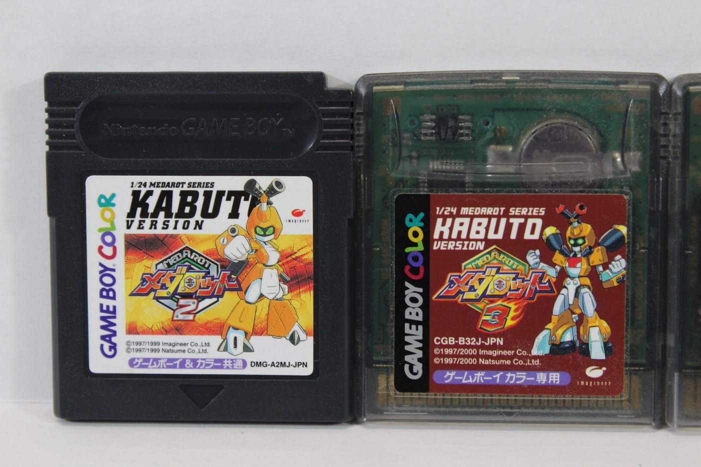 Lot of 4 Medarot 2 KABUTO 3 Parts Collection 4 GB Gameboy Color