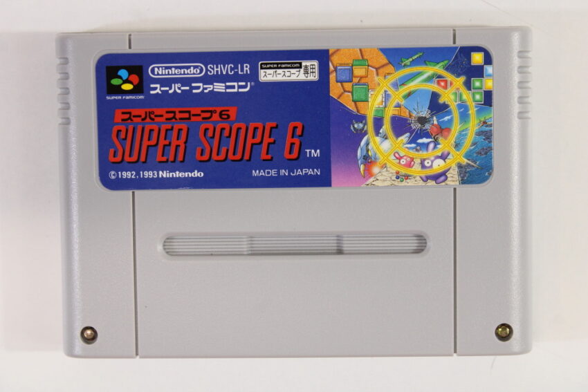 Official Nintendo Super Scope Light Gun Controller Receiver & Game Boxed Super Famicom Controller OEM SFC SNES (B)