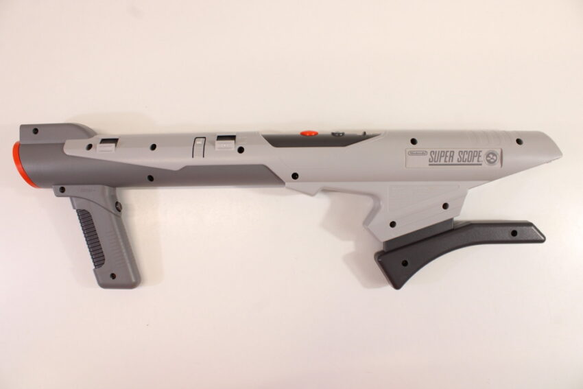 Official Nintendo Super Scope Light Gun Controller Receiver & Game Boxed Super Famicom Controller OEM SFC SNES (B)