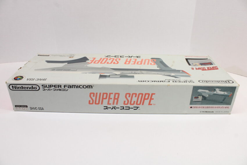 Official Nintendo Super Scope Light Gun Controller Receiver & Game Boxed Super Famicom Controller OEM SFC SNES (B)