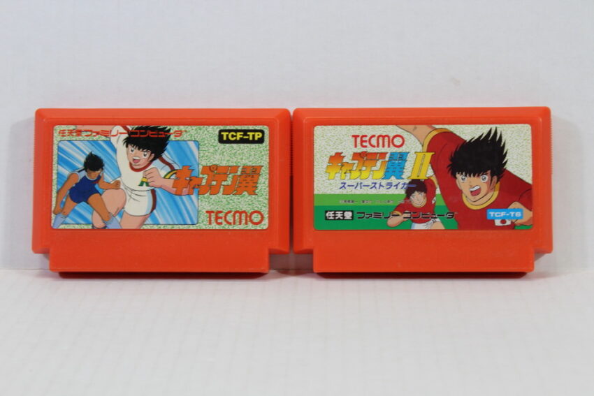 Lot of 2 Captain Tsubasa 1 & II 2 (B) Nintendo Famicom FC