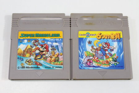 Lot of 2 Super Mario Land 1 & 2 6 Golden Coins GB (B)