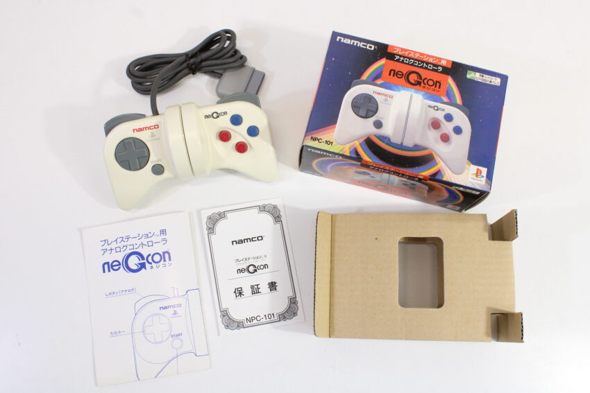 Boxed Namco NPC-101 Negcon Racing Controller Playstation PS1 (B)